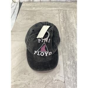 Pink Floyd Distressed Look Black Denim Hat Cap Snapback Embroidered New